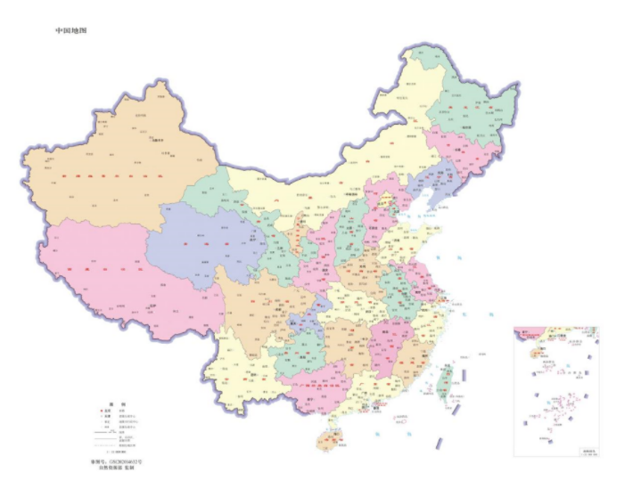 审图通过的shp版中国地图